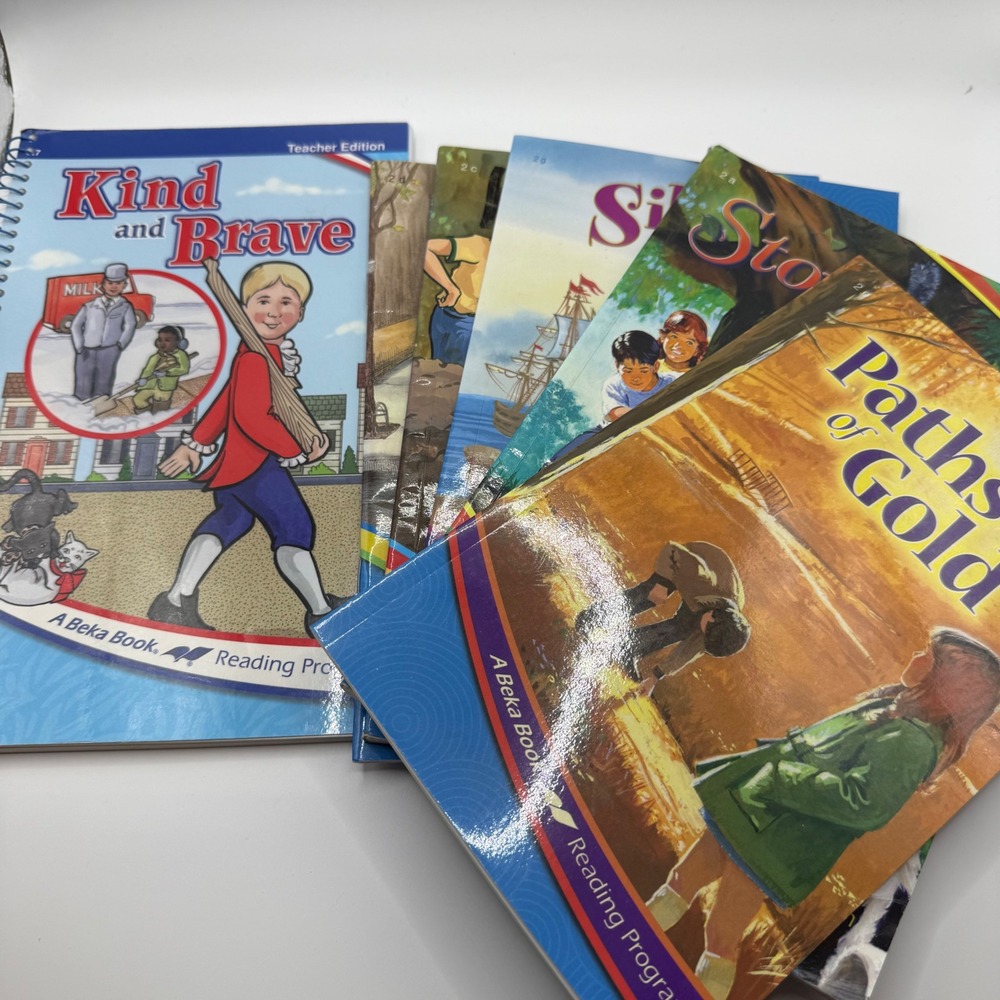 Abeka Reading Program Grade 2 Books Lot of 6 Kind and Brave Teacher Edition